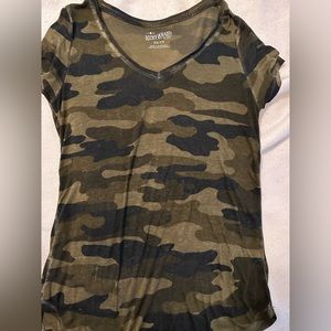 Lucky Brand camo ladies tee. Excellent condition.
